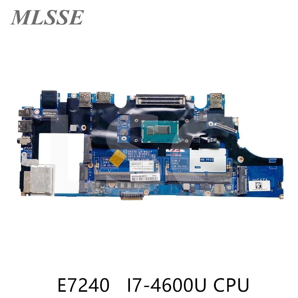 DELL Latitude E7240   Ʈ  VAZ50 LA-9431P I7-4600U CPU CN-0WJWH8 0WJWH8 WJWH8 DDR3L κ